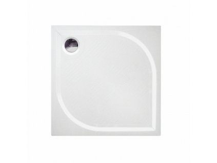 Čtvercová sprchová vanička KC80 z litého mramoru 80x80 cm