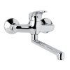 SONÁTA - Baterie dřezová nástěnná 150 mm s ramínkem plochým rovným - 250 mm, kartuše 40 mm tříkroková (CB30201N) | czkoupelna