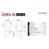 Santech VANA LINEA XL 190 x 90 cm