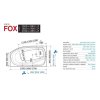 Santech VANA FOX 170 x 95,5 cm (Varianta Pravá)