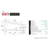 Santech VANA VIKY 150 x 80 cm (Varianta Pravá)