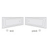 Santech VANA VIKY 150 x 80 cm (Varianta Pravá)