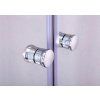 Komfort T2 110 - sprchové dvoukřídlé dveře 106-111 cm madlo