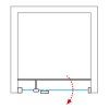 LINER 120x80 cm obdélníkový sprchový kout nakres