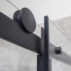 Obdélníkový sprchový kout Nero Lux 1200x900 mm, posuvné dveře pojezd