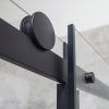 Obdélníkový sprchový kout Nero Lux 1400x900 mm, posuvné dveře pojezd