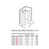 Sprchová stěna WALK IN NOVEA black 110 x 200 cm tabulka