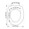 WC prkénko Duroplast Soft Close Jasmin 82367 nakres