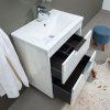 Vigo, koupelnová skříňka s keramickým umyvadlem 81 cm, bílásupliky