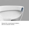 rimless 1 WC závěsné kapotované, RIMLESS, 495x360x370, keramické, vč. sedátka CSS113S