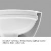 rimless 2 WC závěsné kapotované, RIMLESS, 495x360x370, keramické, vč. sedátka CSS115S