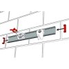 BRUNS SB 6.10A sada držáků na nářadí – 6 držáků na nářadí 1 vodicí lišta délka 100 cm