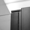 Modern black T2 80 cm, dvoukřídlé sprchové dveře do niky ram