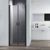 Modern black T2 90 cm, dvoukřídlé sprchové dveře