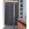 Mistral PLUS40 130 - zalamovací sprchové dveře 127-132 cm