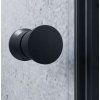 MISTRAL black 80 - zalamovací sprchové dveře do niky 76-81 cm madlo