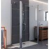 Sprchový kout nástěnný Komfort chrom 90x100x90x190 cm otevrenz