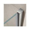 LORO Sprchové dveře do niky 900 mm, skládací, čiré sklo, GN4590 profil s magnetem