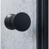 Sprchový kout nástěnný Komfort Black 90x85x90x190 cm madlo