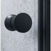 Sprchový kout nástěnný Komfort Black 80x100x80x190 cm cm madlo