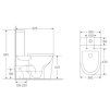 Závěsné WC ARCO TORNADO s FLAT sedátkem Soft-close nakres